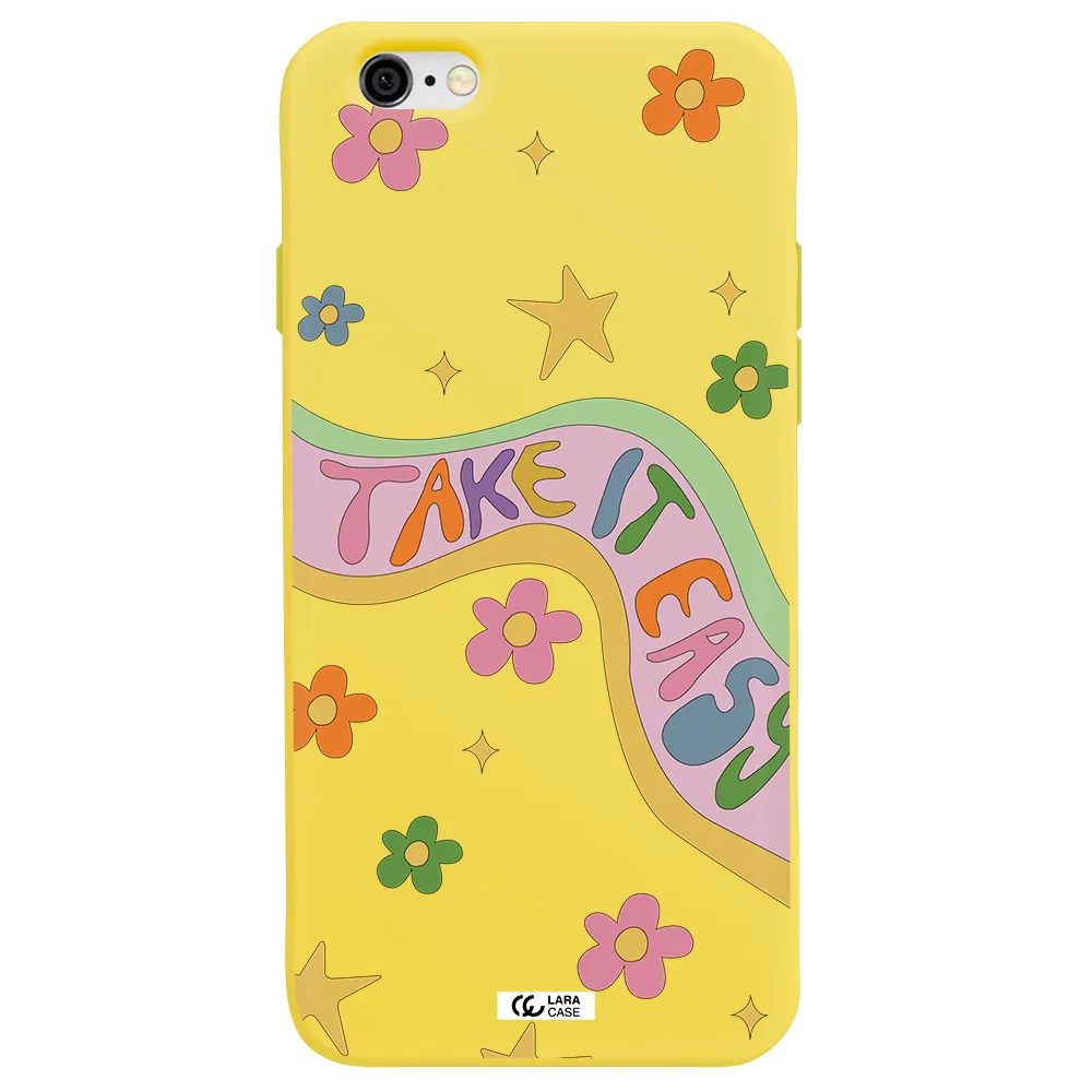 Take It Easy Apple iPhone 6 Silicone canary yellow Case