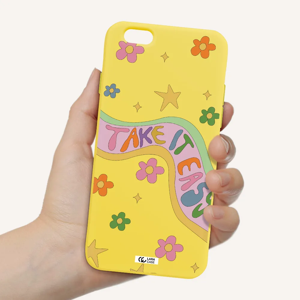 Take It Easy Apple iPhone 6 Silicone canary yellow Case