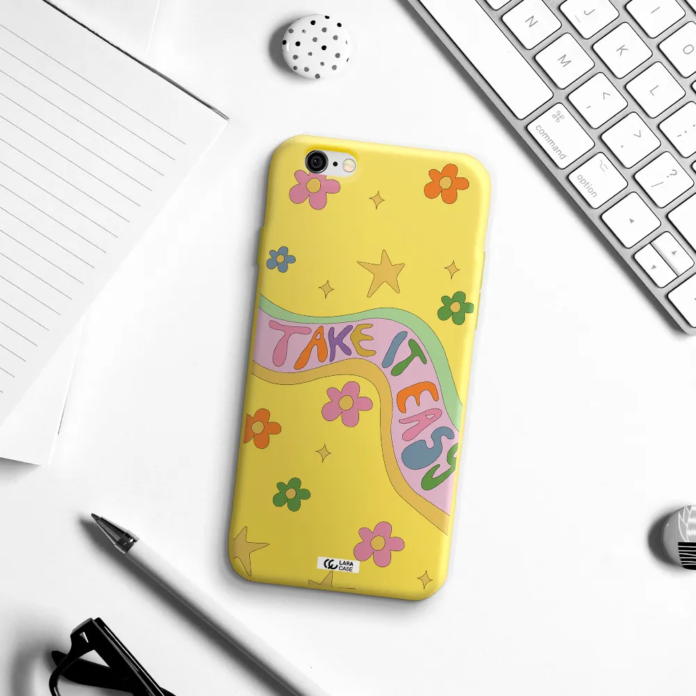 Take It Easy Apple iPhone 6 Silicone canary yellow Case