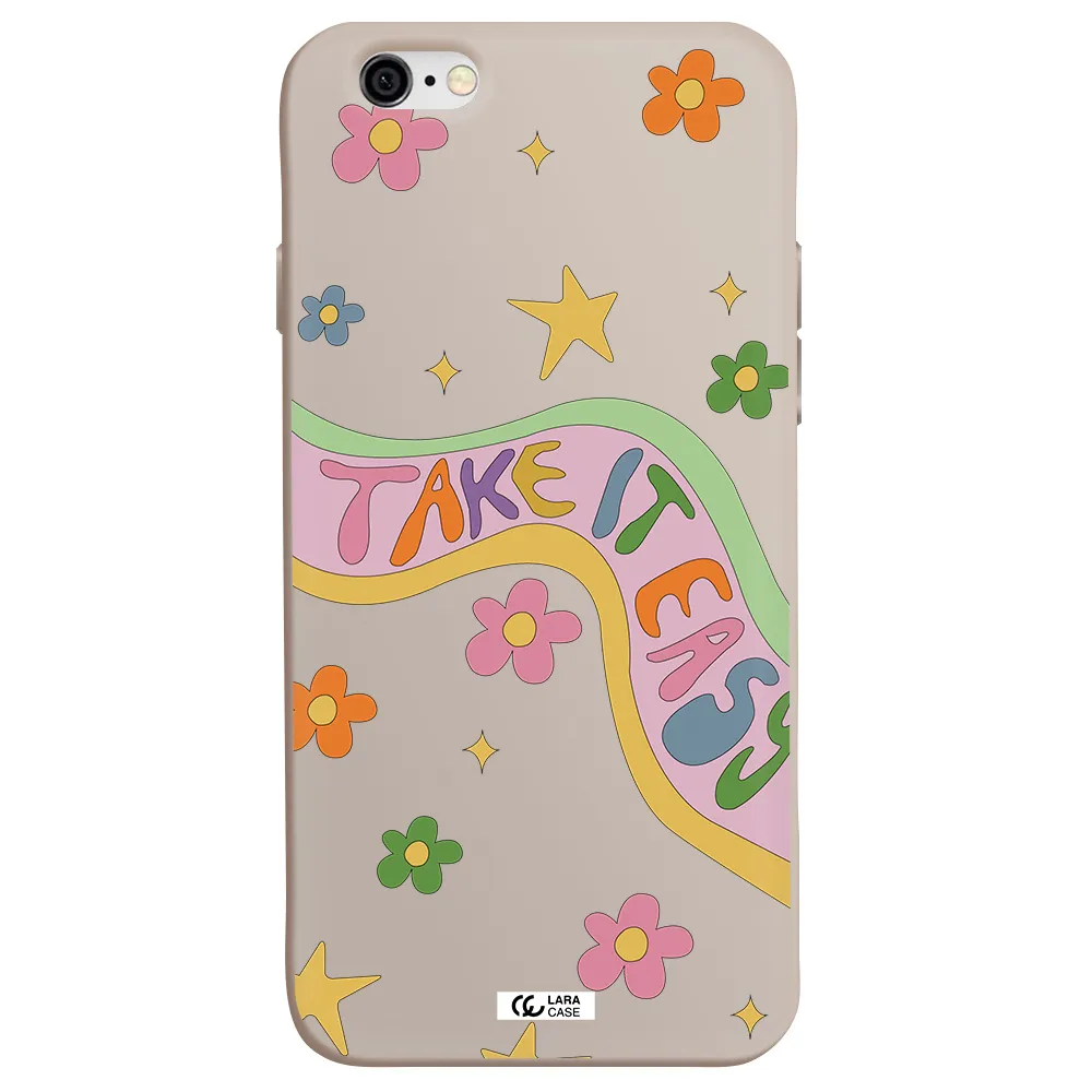 Take It Easy Apple iPhone 6 Silicone Stone Case