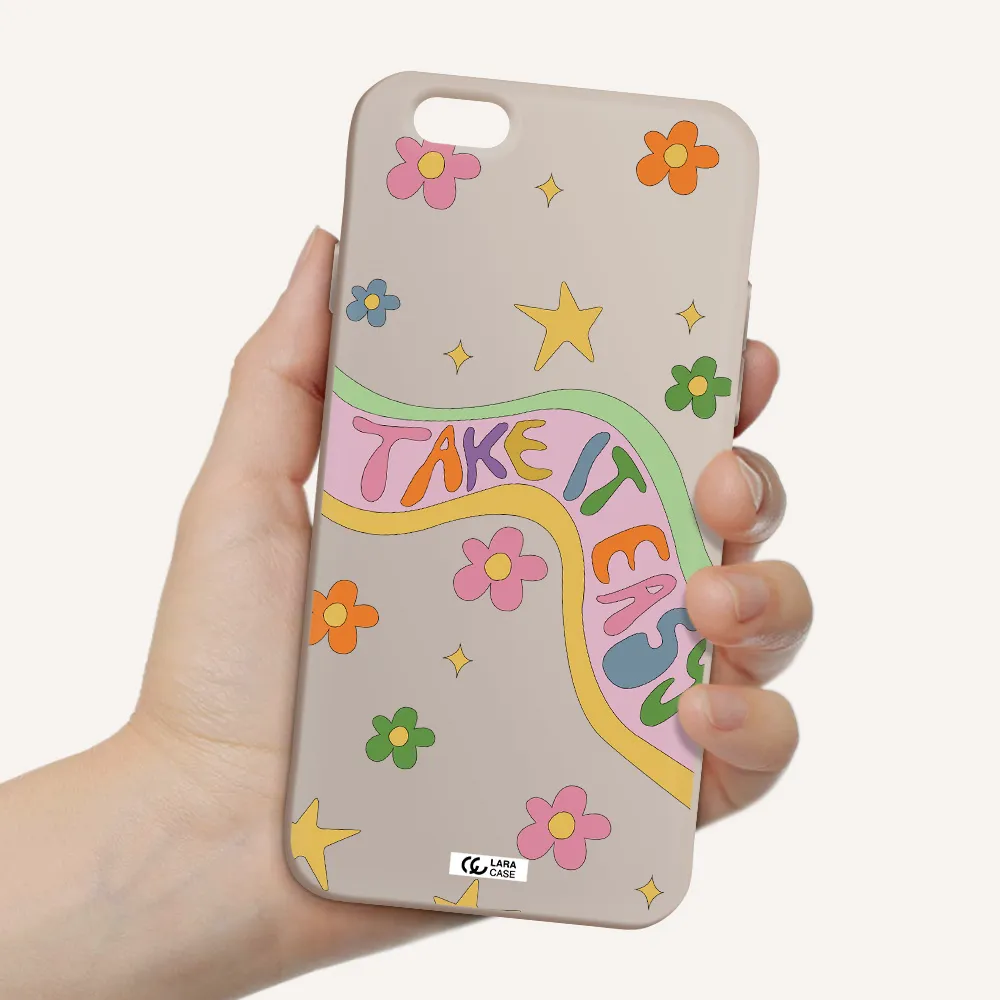 Take It Easy Apple iPhone 6 Silicone Stone Case
