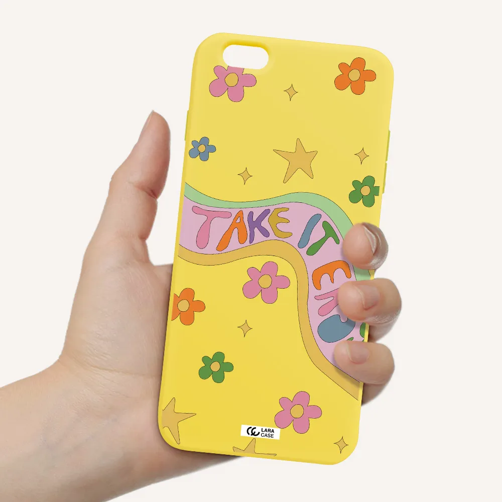 Take It Easy Apple iPhone 6S Silicone canary yellow Case