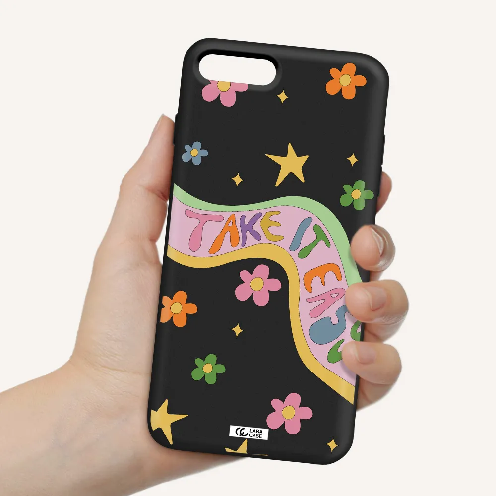Take It Easy Apple iPhone 7 plus Silicone black Case