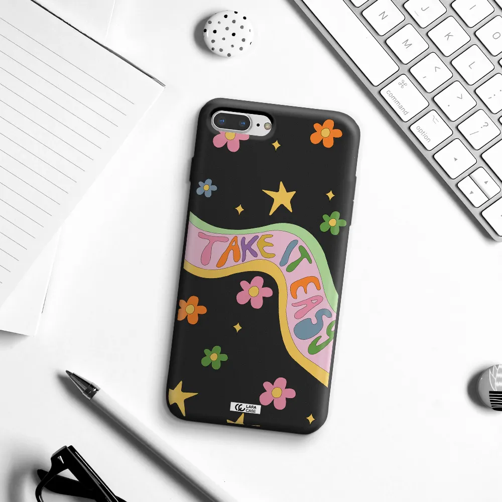 Take It Easy Apple iPhone 7 plus Silicone black Case