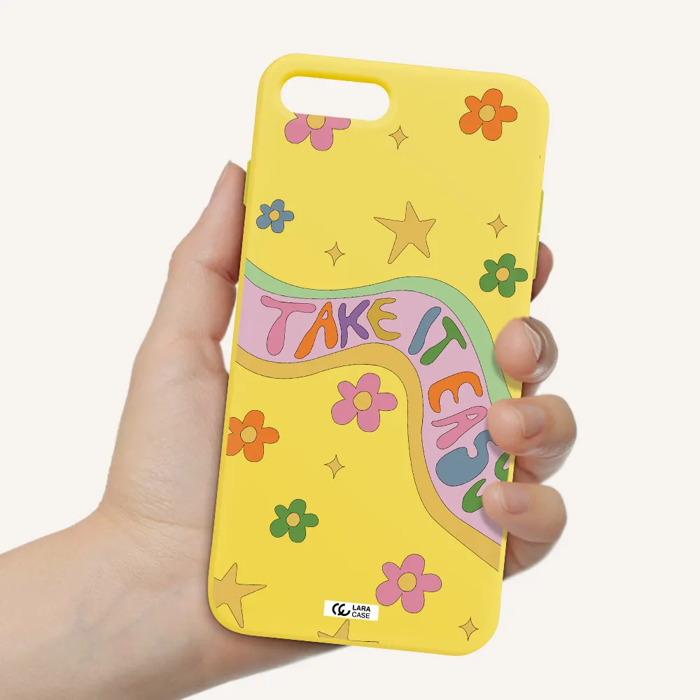 Take It Easy Apple iPhone 7 plus Silicone canary yellow Case