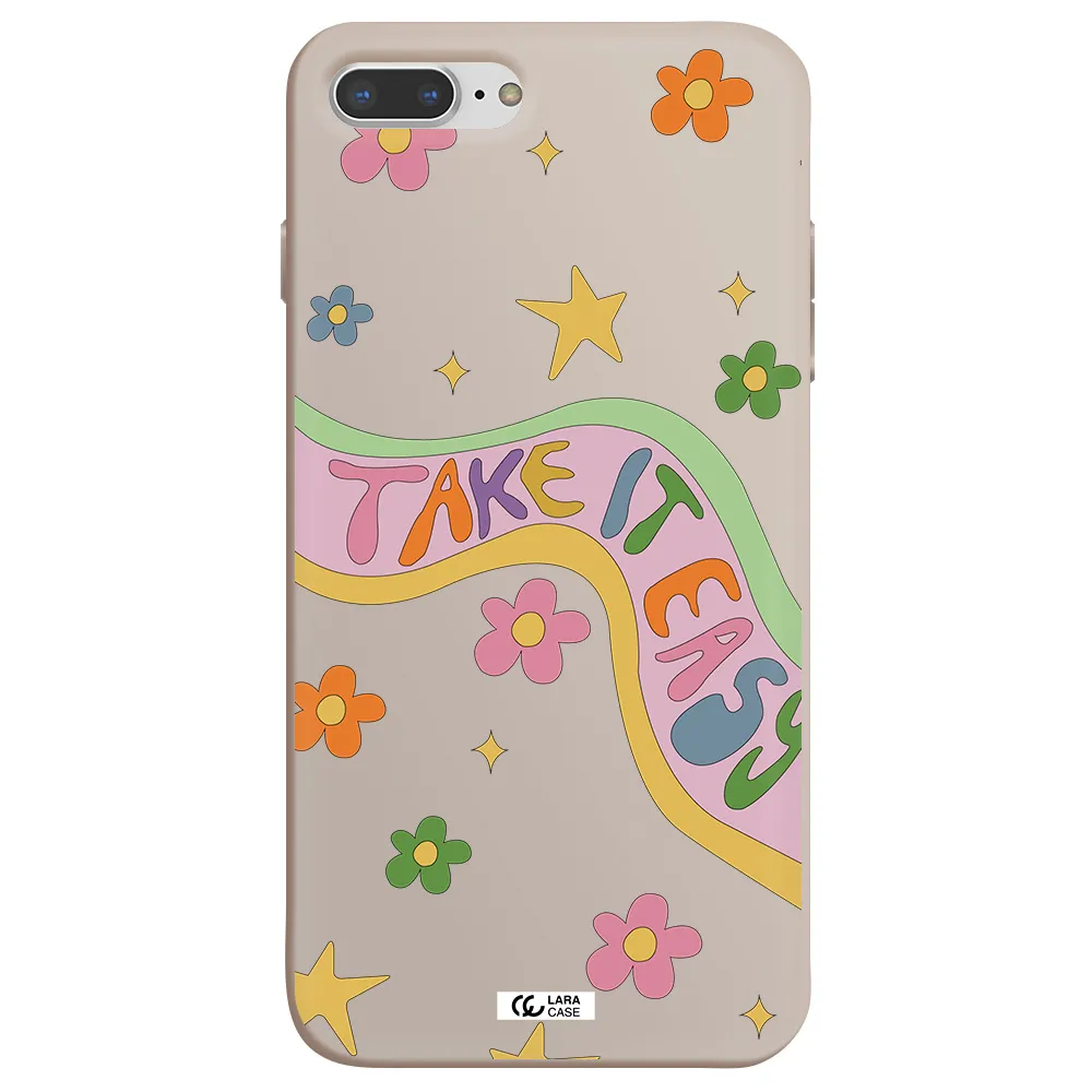 Take It Easy Apple iPhone 7 plus Silicone Stone Case