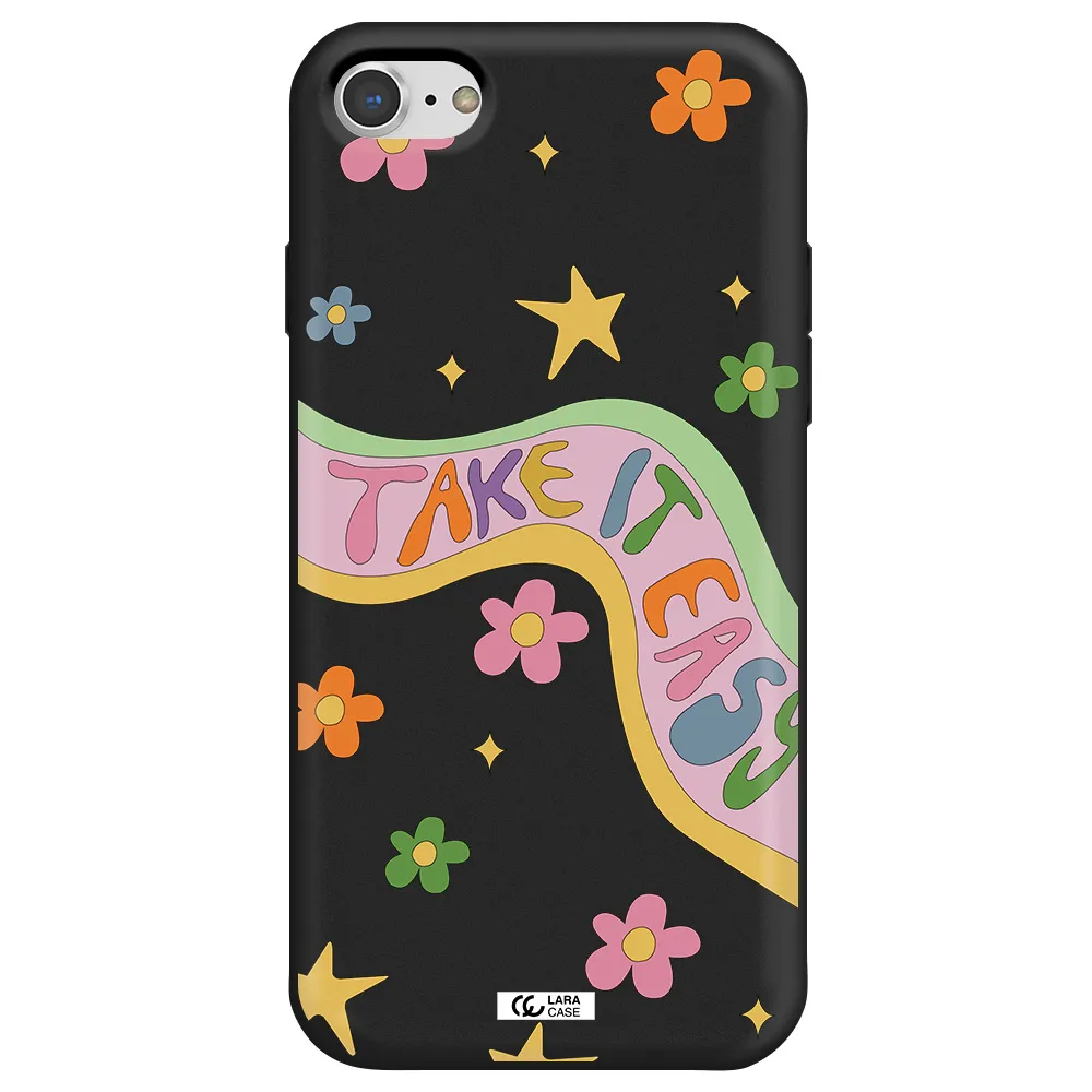 Take It Easy Apple iPhone 7 Silicone black Case