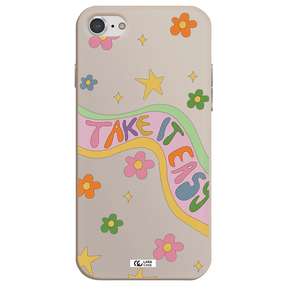 Take It Easy Apple iPhone 7 Silicone Stone Case