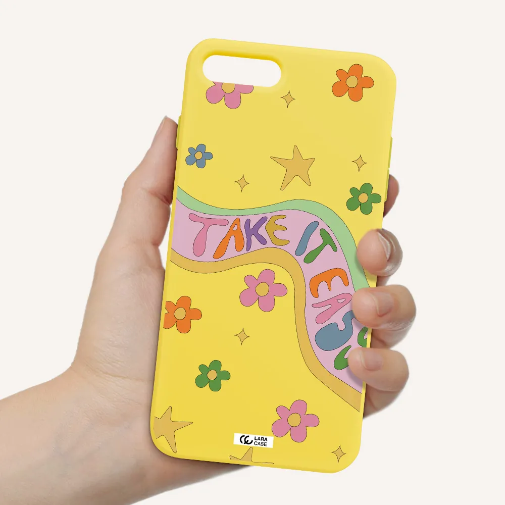 Take It Easy Apple iPhone 8 plus Silicone canary yellow Case