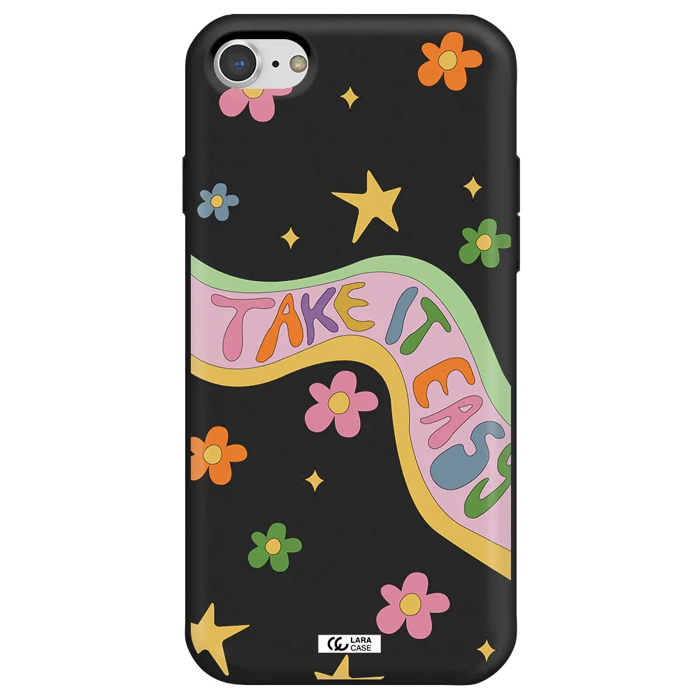 Take It Easy Apple iPhone 8 Silicone black Case