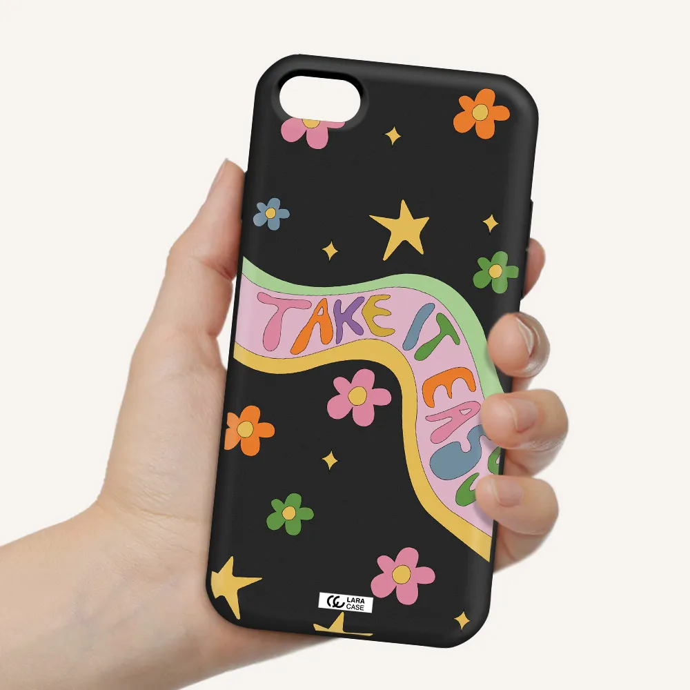 Take It Easy Apple iPhone 8 Silicone black Case
