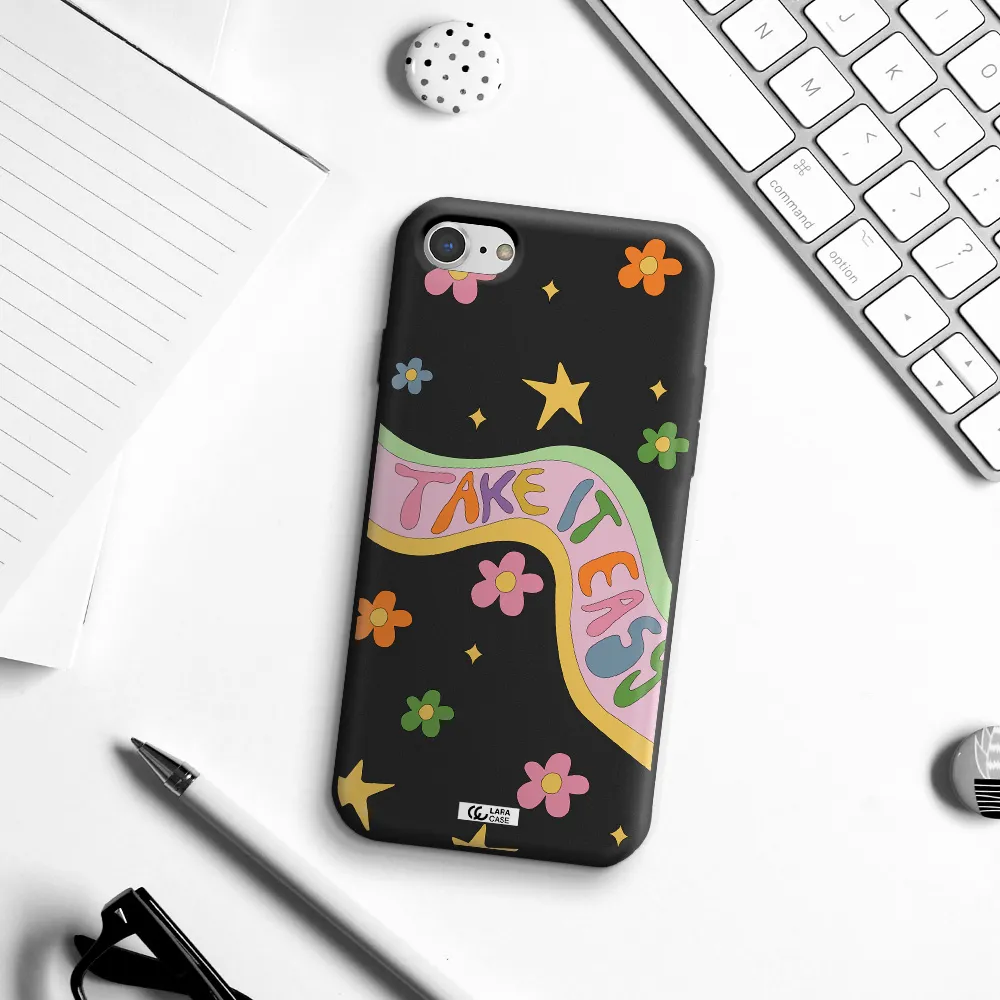 Take It Easy Apple iPhone 8 Silicone black Case