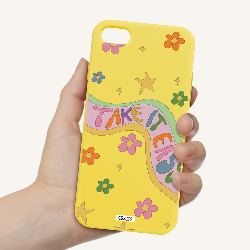 Take It Easy Apple iPhone 8 Silicone canary yellow Case