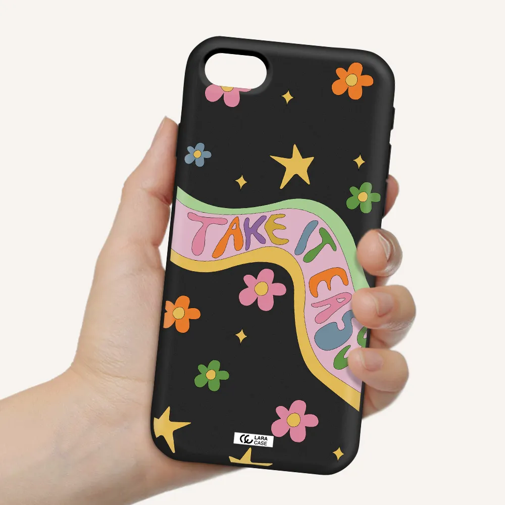 Take It Easy Apple iPhone se 2020 Silicone black Case