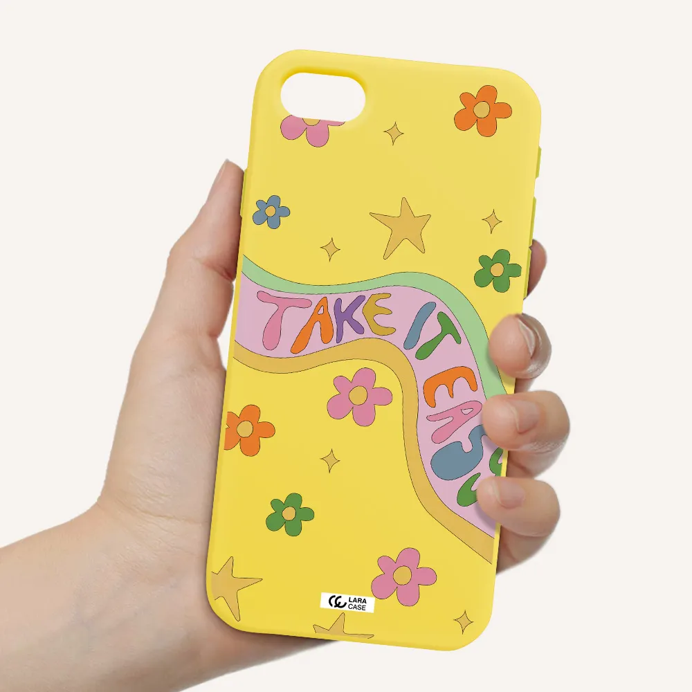 Take It Easy Apple iPhone se 2020 Silicone canary yellow Case
