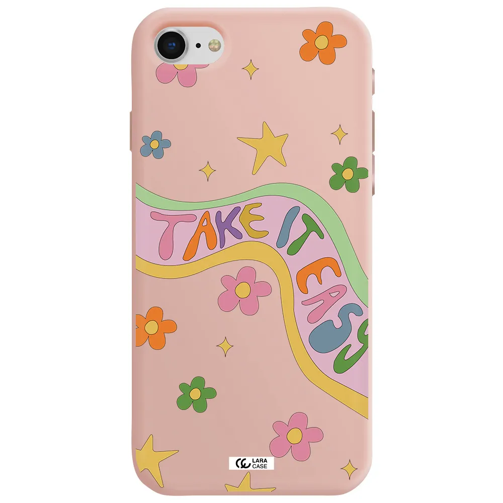 Take It Easy Apple iPhone se 2020 Silicone pastel pink Case
