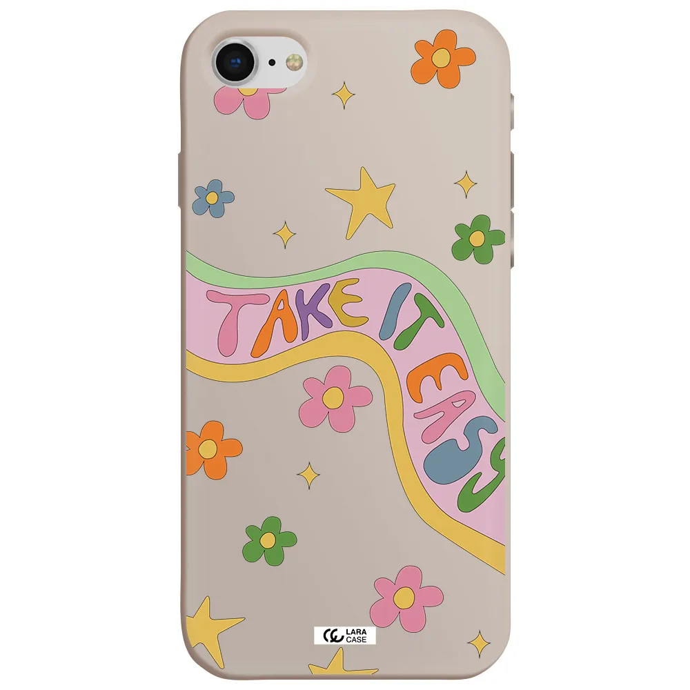 Take It Easy Apple iPhone se 2020 Silicone Stone Case