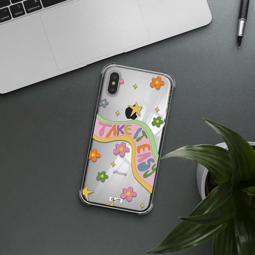 Take It Easy Apple iPhone X Clear PC Case