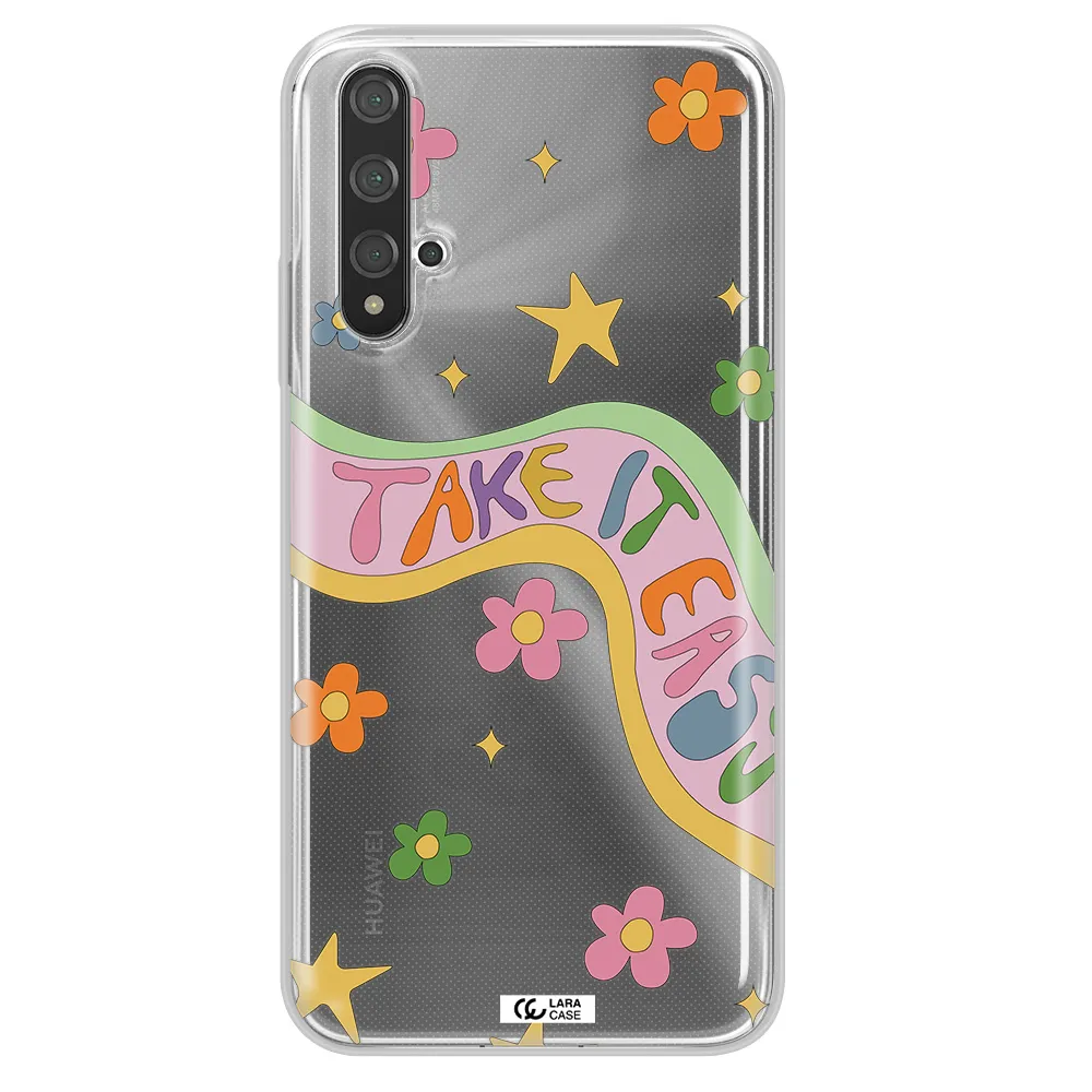 Take It Easy Huawei Nova 5t Clear TPU Case