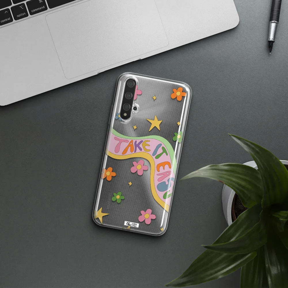 Take It Easy Huawei Nova 5t Clear TPU Case