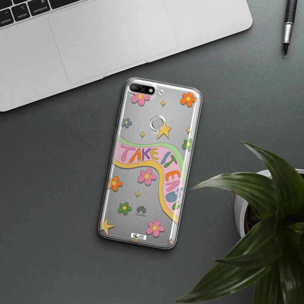 Take It Easy Huawei Y7 2018 Clear TPU Case