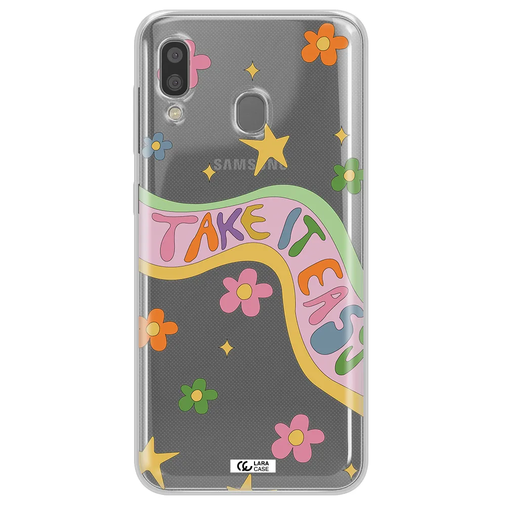 Take It Easy Samsung A20 Clear TPU Case