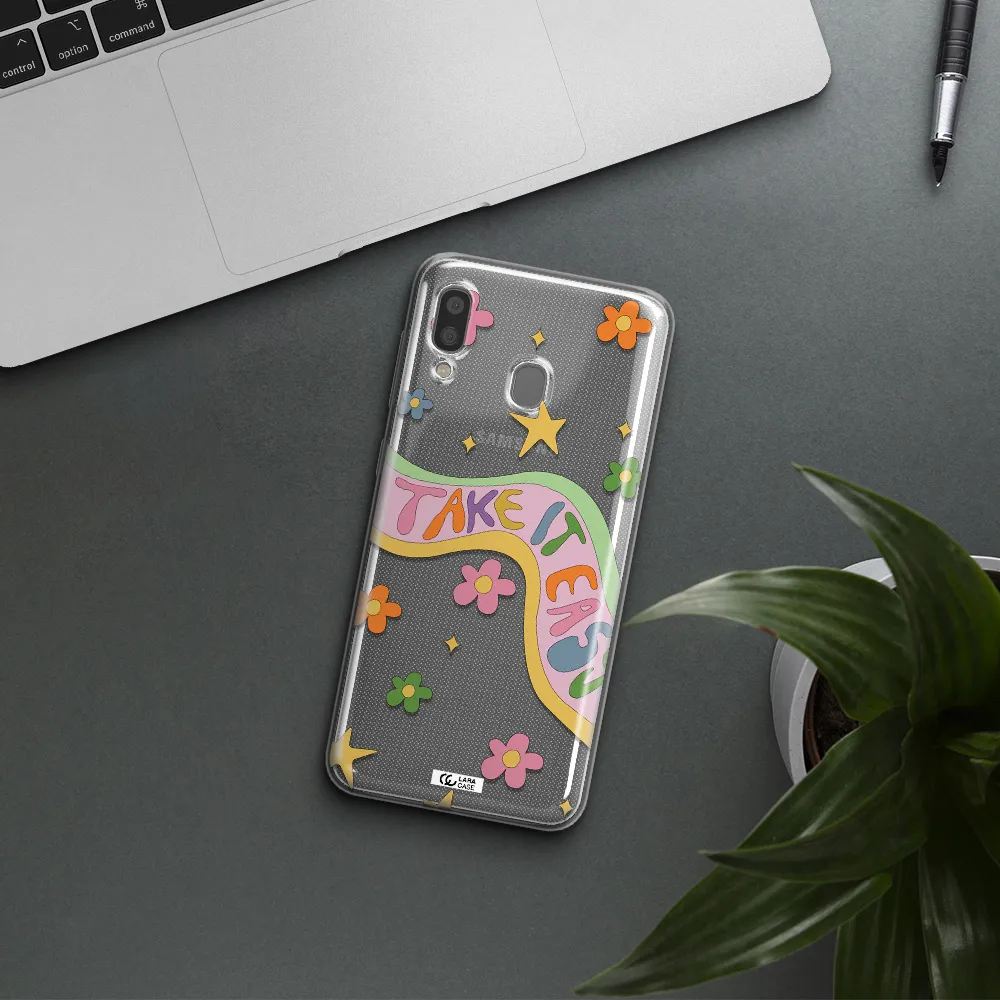 Take It Easy Samsung A20 Clear TPU Case