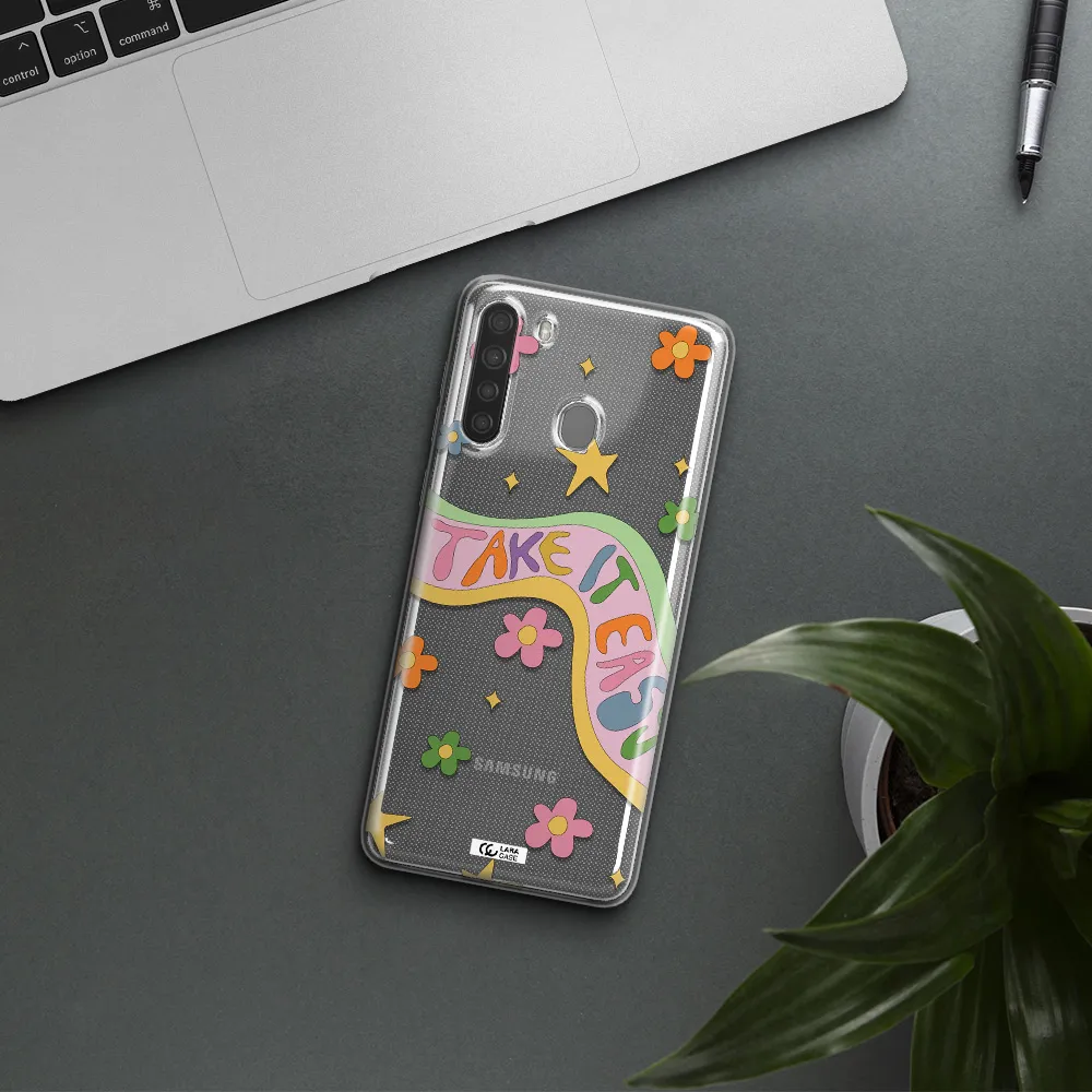 Take It Easy Samsung A21 Clear TPU Case