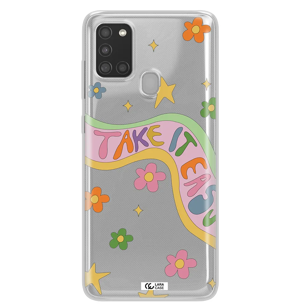 Take It Easy Samsung A21S Clear TPU Case