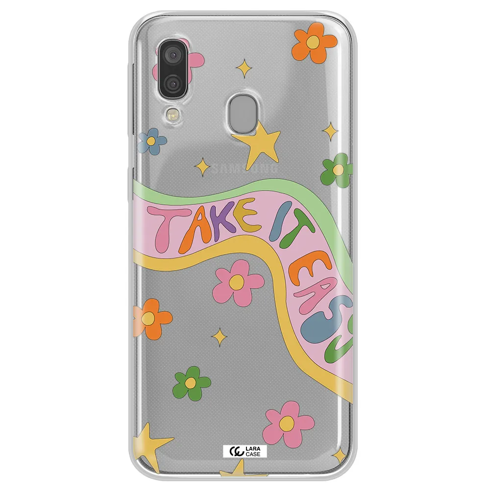 Take It Easy Samsung A40 Clear TPU Case