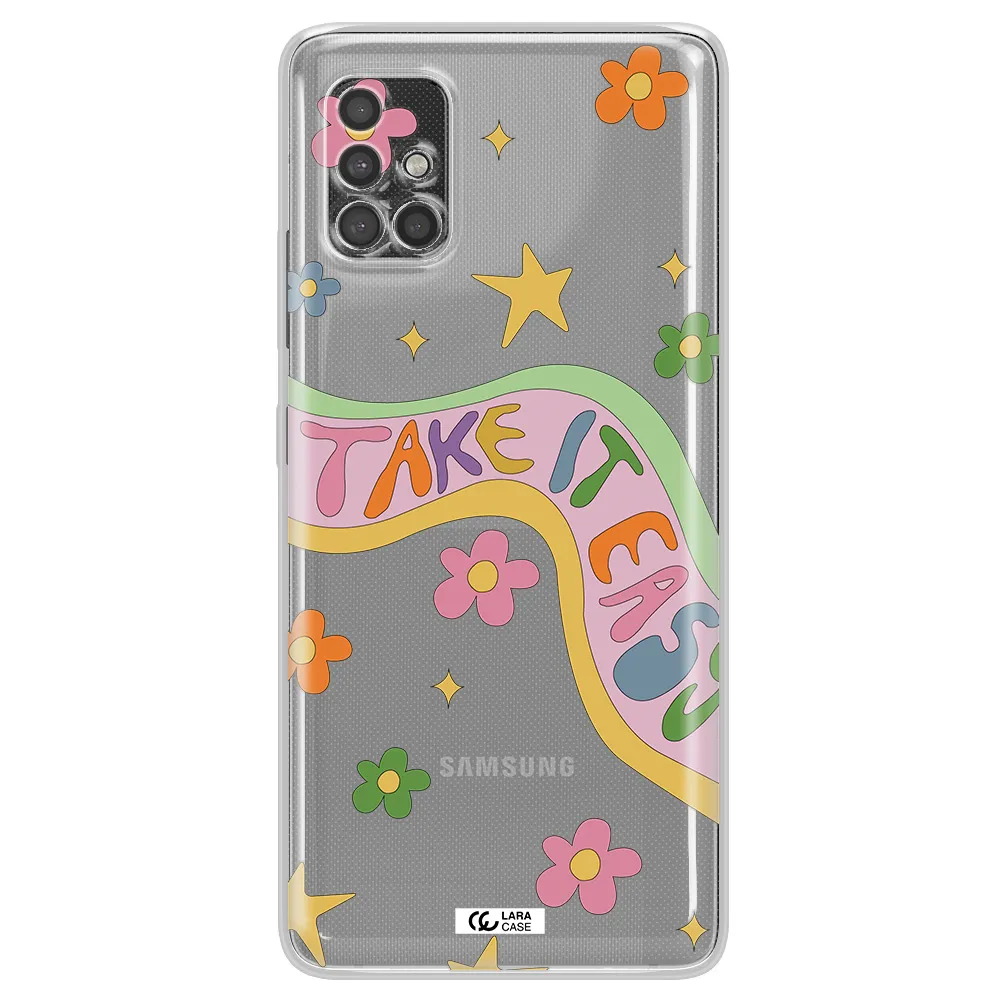 Take It Easy Samsung A40S Clear Tpu Case