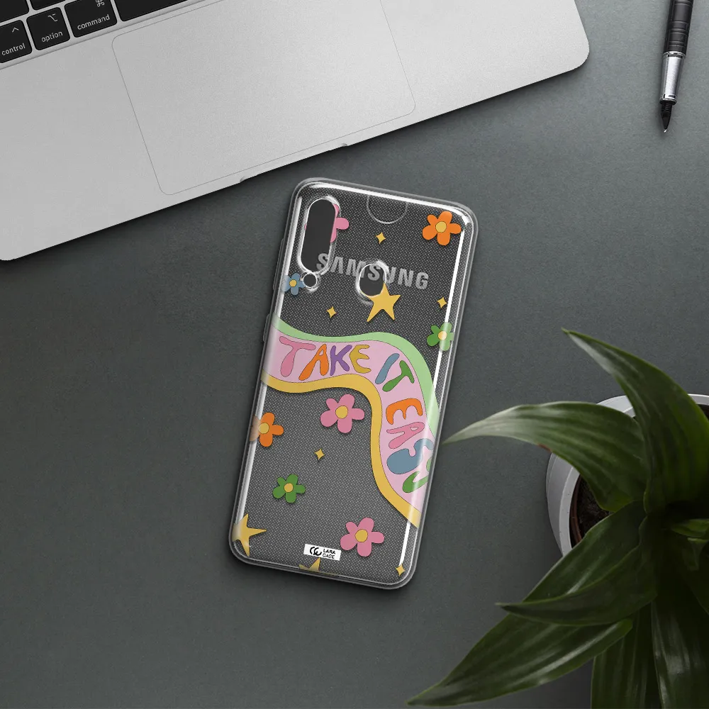 Take It Easy Samsung A60 Clear TPU Case