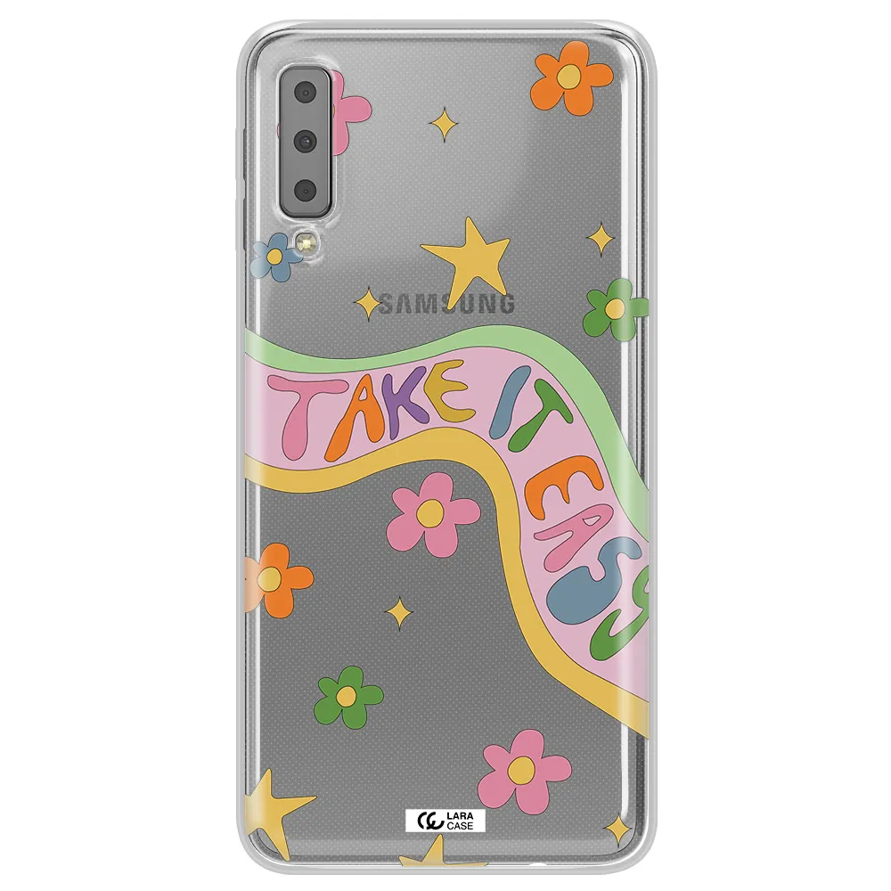 Take It Easy Samsung A7 2018 Clear TPU Case