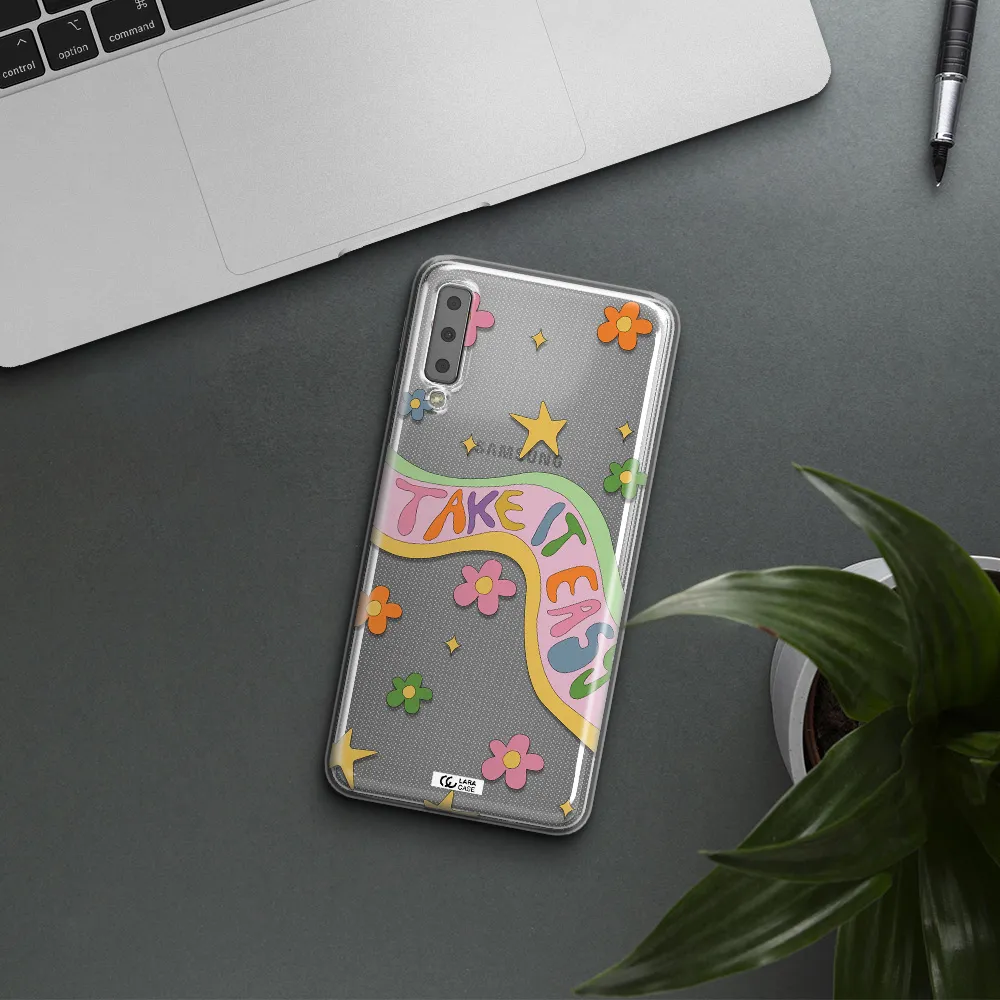 Take It Easy Samsung A7 2018 Clear TPU Case