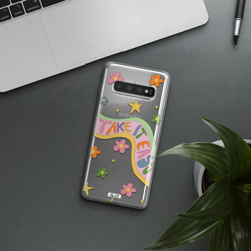 Take It Easy Samsung S10 Plus Clear TPU Case