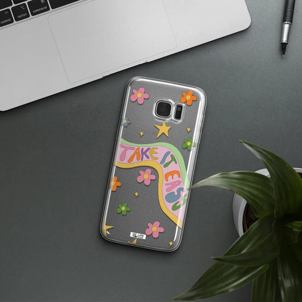 Take It Easy Samsung S7 Edge Clear TPU Case