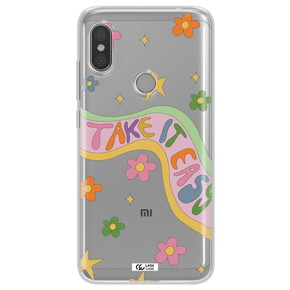 Take It Easy Xiaomi Redmi Note 6 Pro Clear TPU Case
