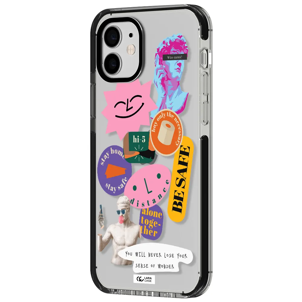 Be Safe Apple iPhone 11 impact black border Case