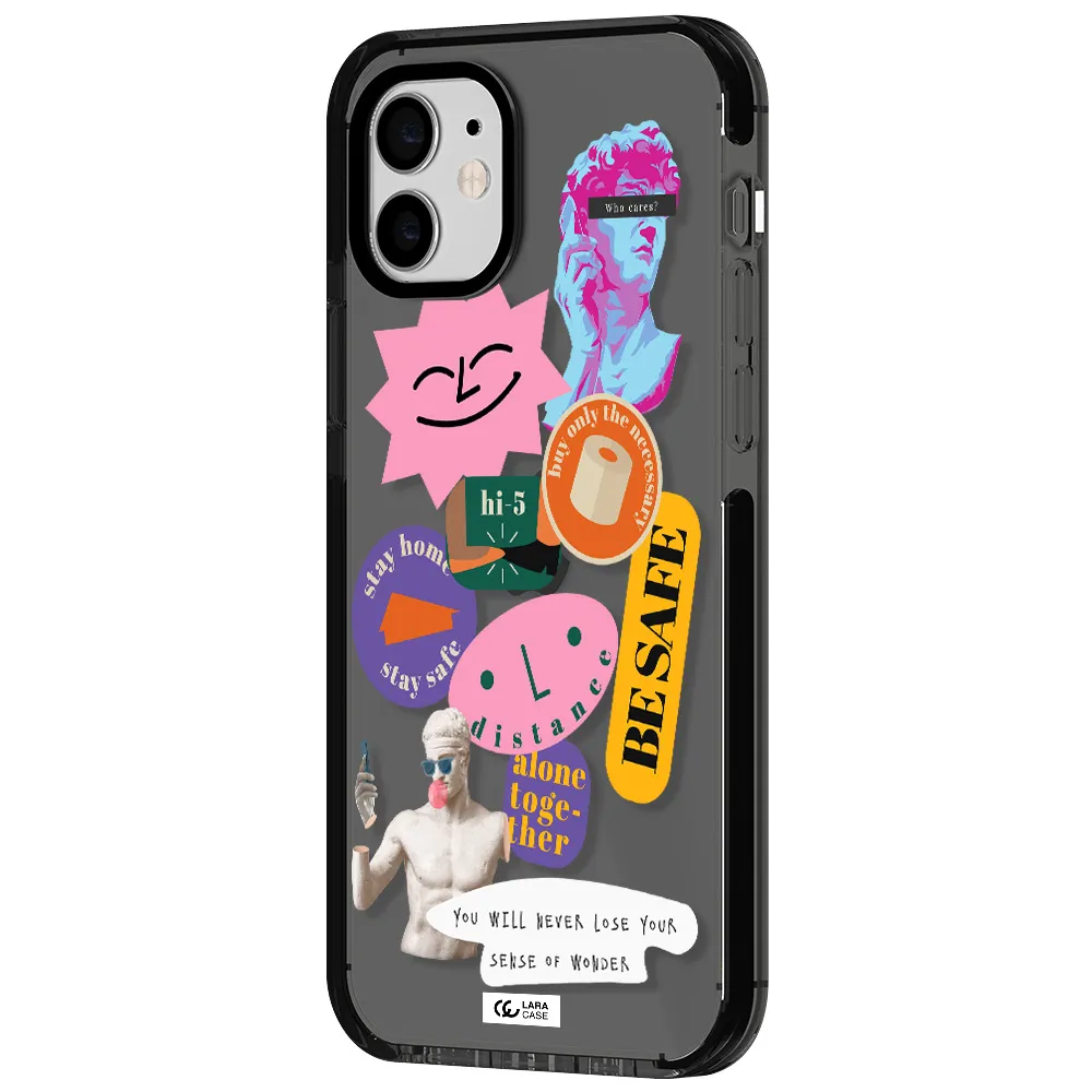 Be Safe Apple iPhone 11 impact Smoke Black Case