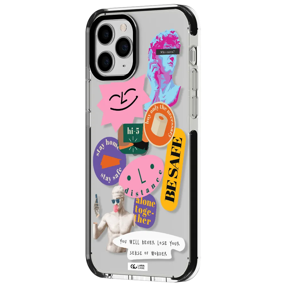 Be Safe Apple iPhone 11 pro impact black border Case