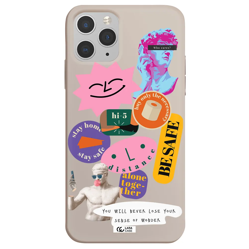 Be Safe Apple iPhone 11 pro max Silicone Stone Case