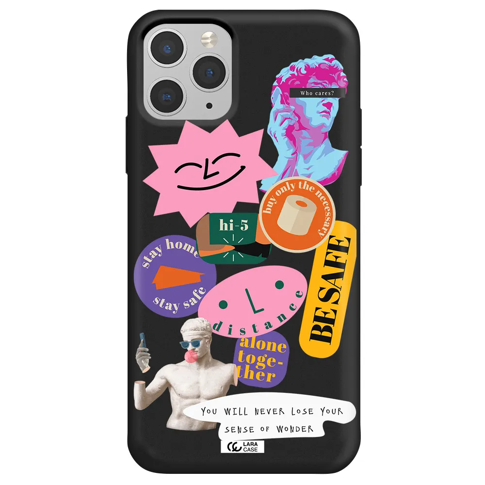 Be Safe Apple iPhone 11 pro Silicone black Case