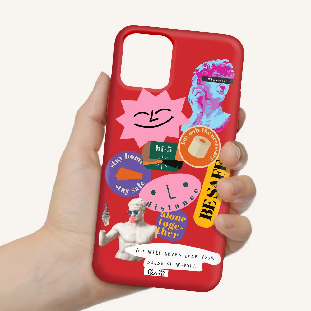 Be Safe Apple iPhone 11 pro Silicone Imperial Red Case