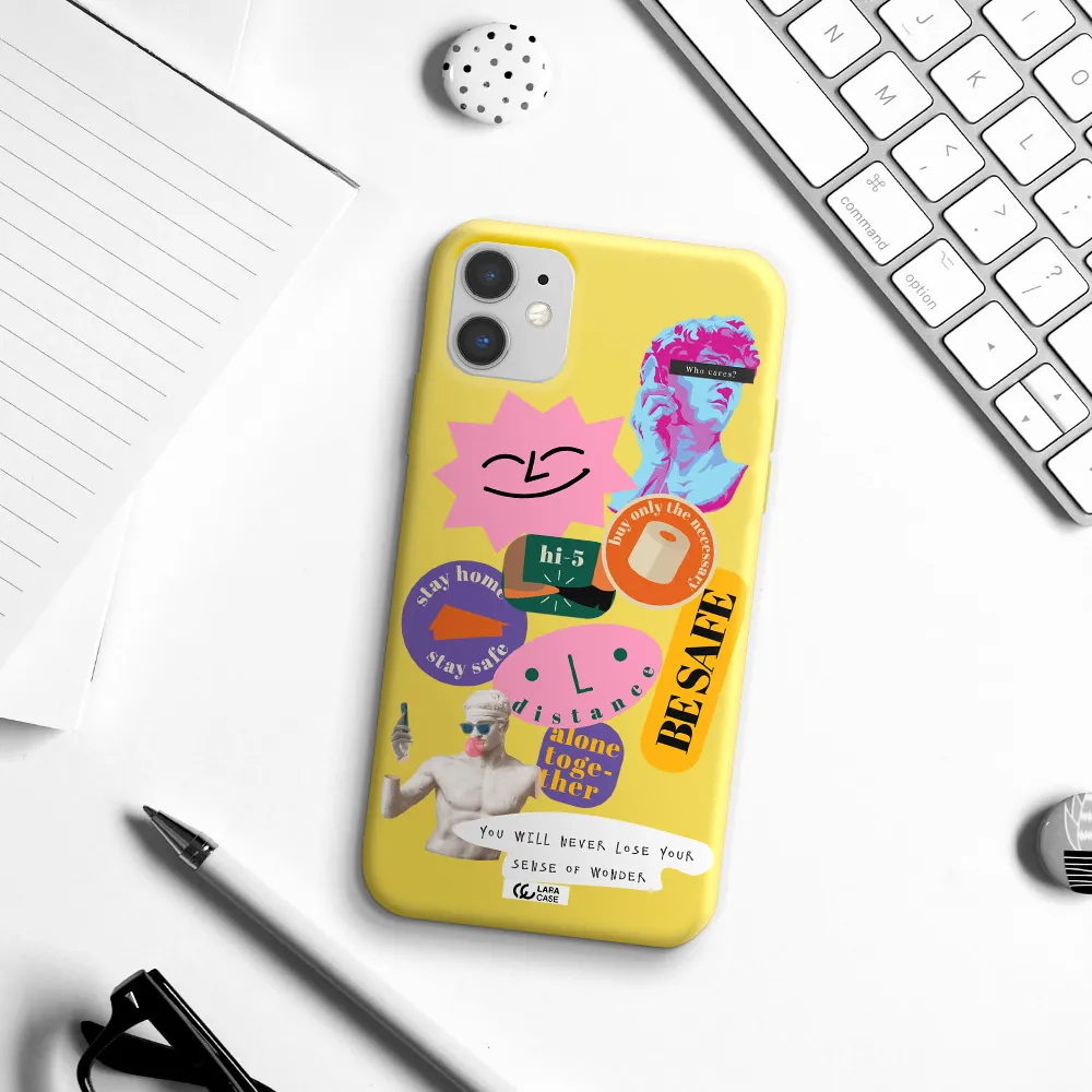 Be Safe Apple iPhone 11 Silicone canary yellow Case