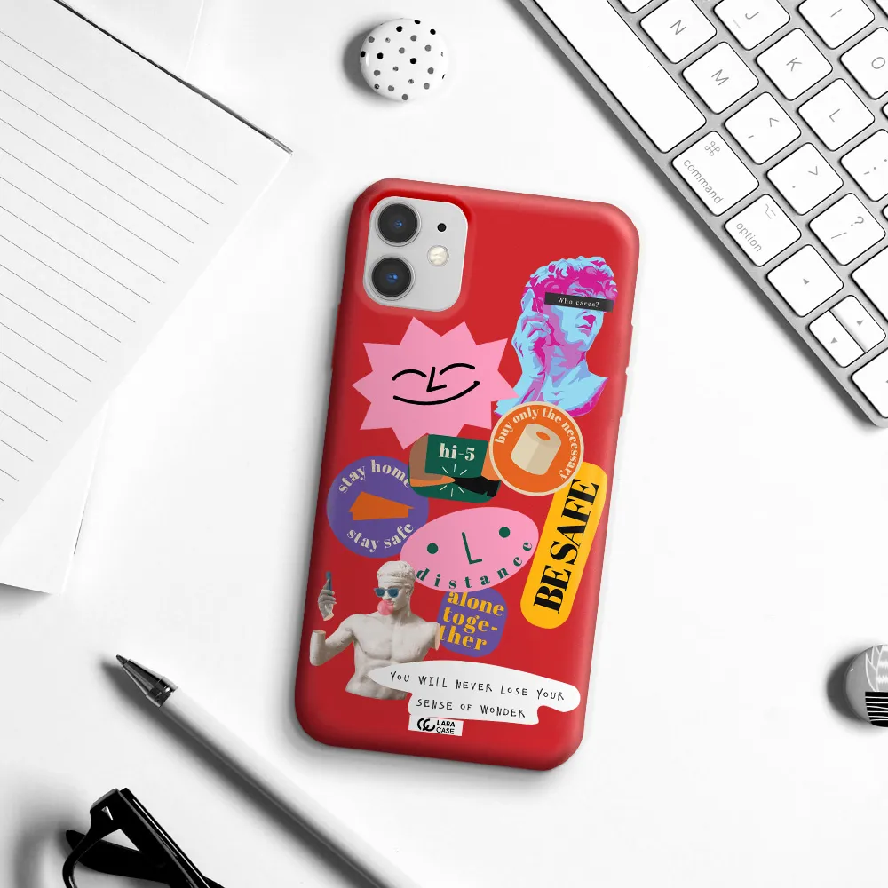 Be Safe Apple iPhone 11 Silicone Imperial Red Case