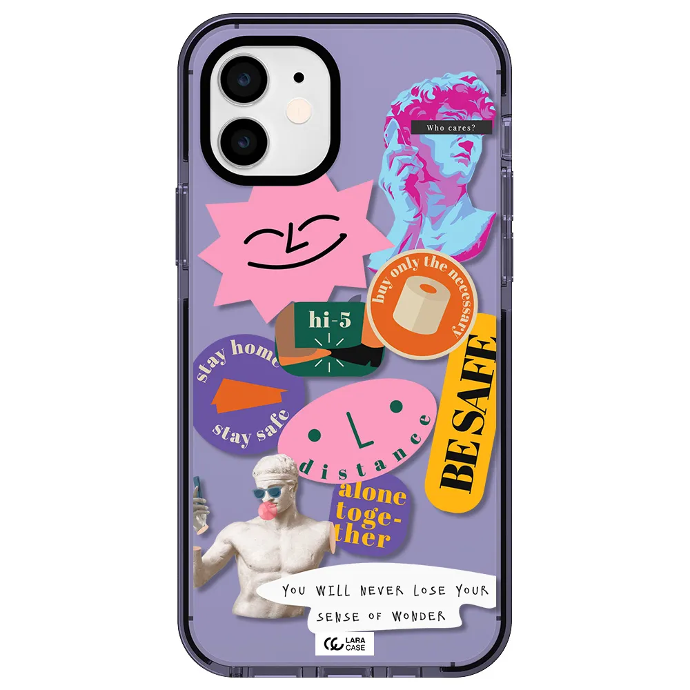 Be Safe Apple iPhone 12 impact Lilac Case