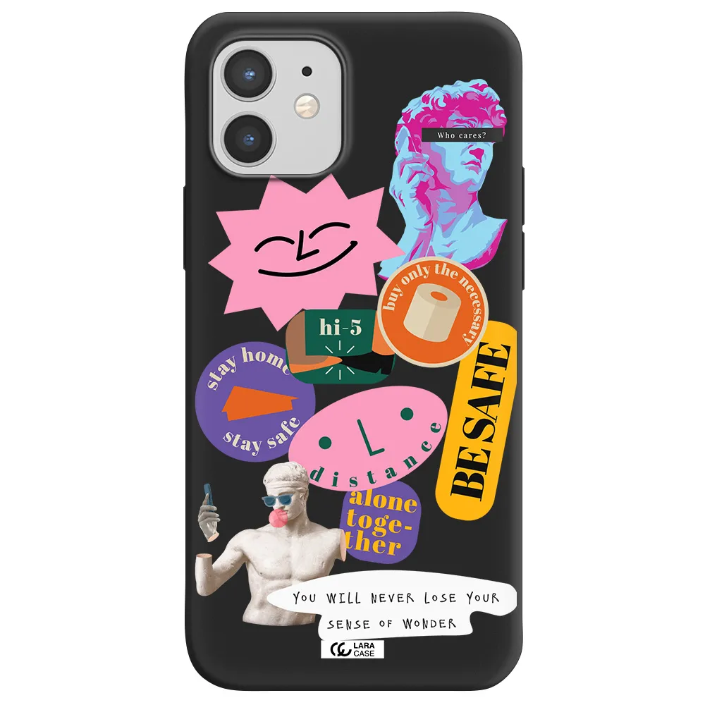 Be Safe Apple iPhone 12 mini Silicone black Case