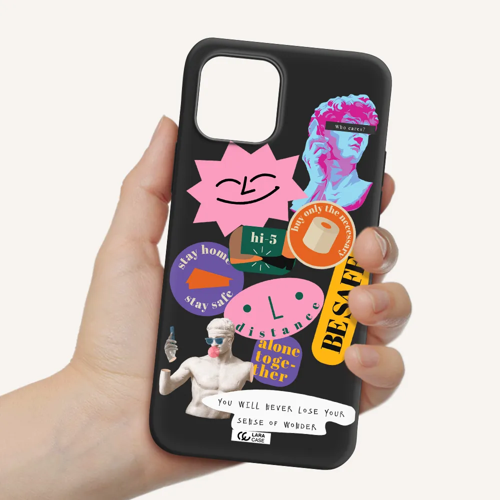 Be Safe Apple iPhone 12 mini Silicone black Case