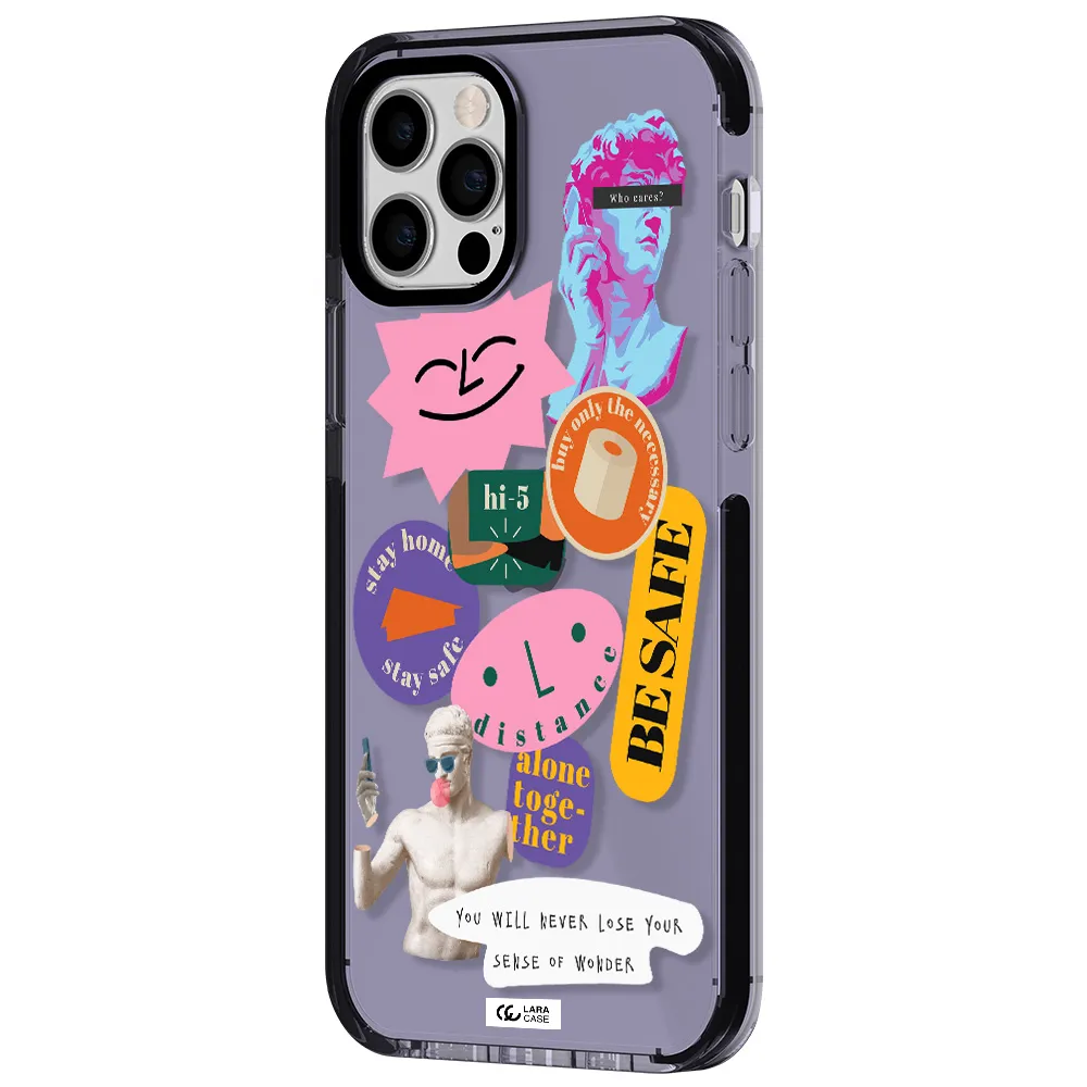 Be Safe Apple iPhone 12 pro impact Lilac Case