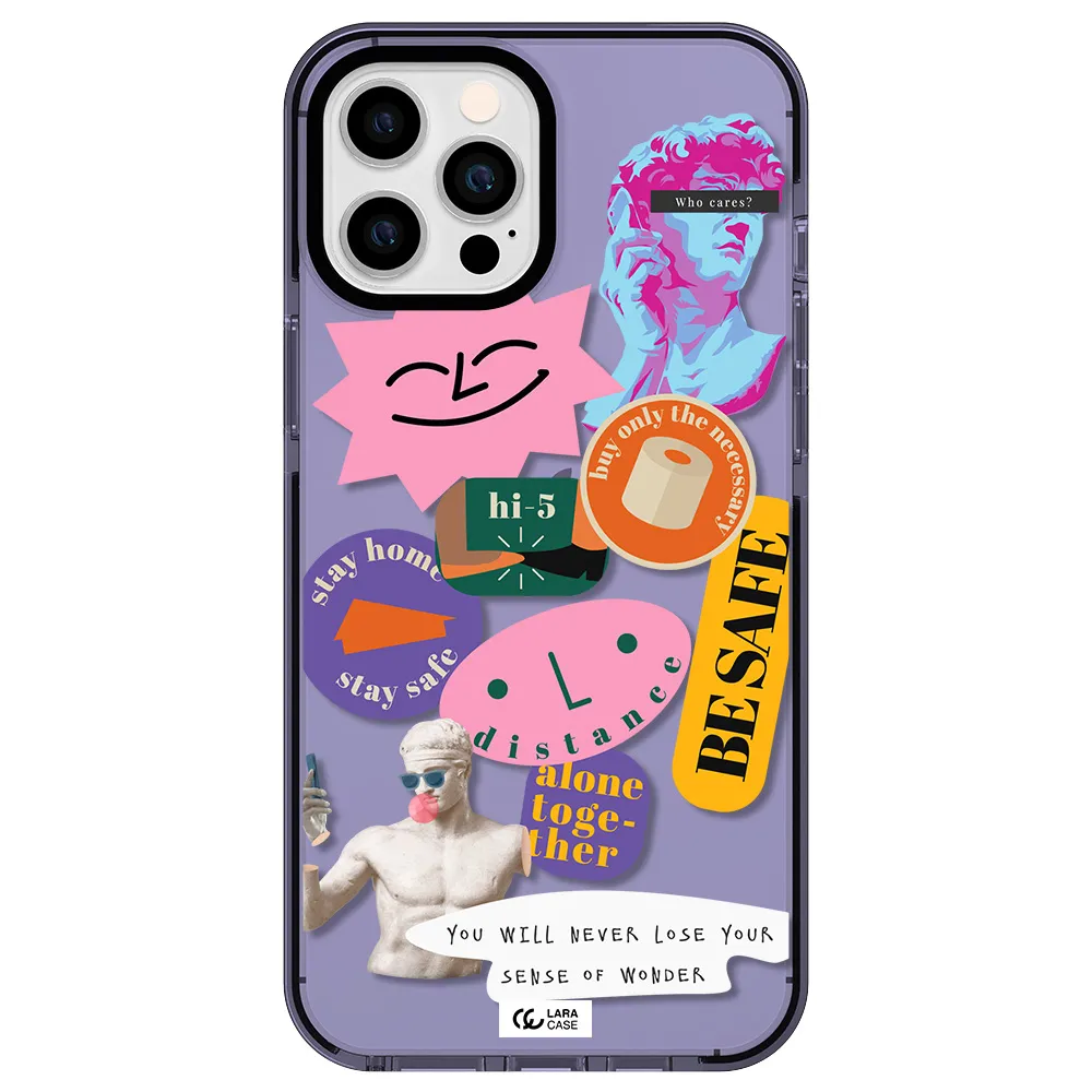 Be Safe Apple iPhone 12 pro max impact Lilac Case